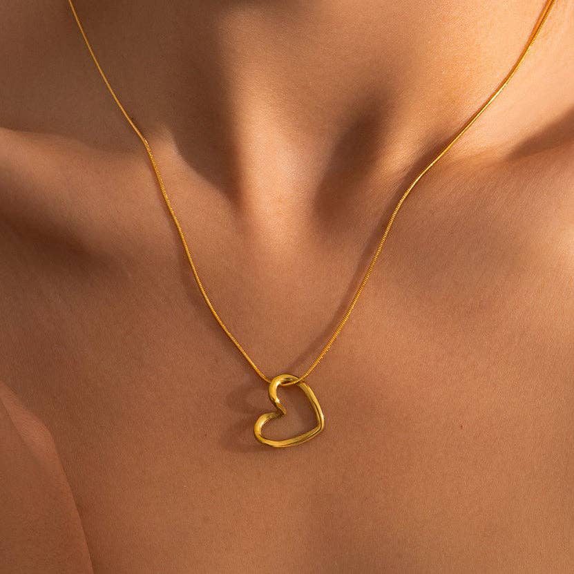 18K Gold Plated Waterproof Stainless Steel Chain Necklace - 7767: S0OX3T7767