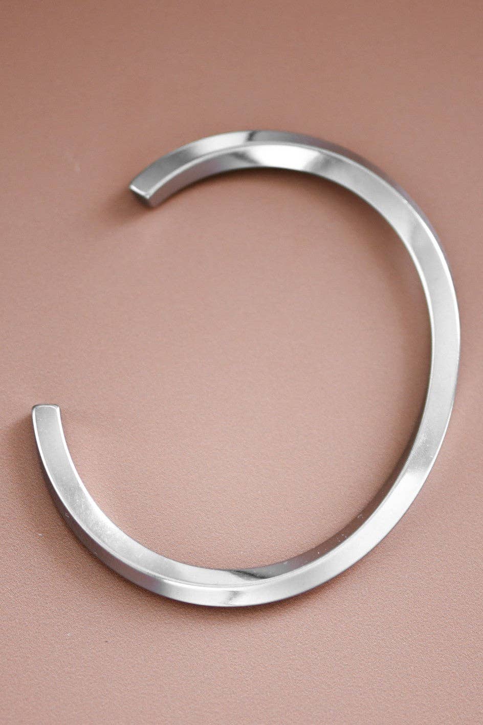 Tarnish-Resistant Waterproof Stainless Steel Cuff - 7206: S0OX3T7206 Silver