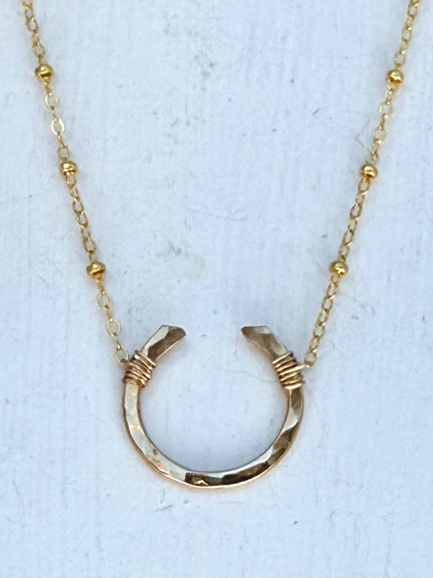 Giddy Up Horseshoe Necklace