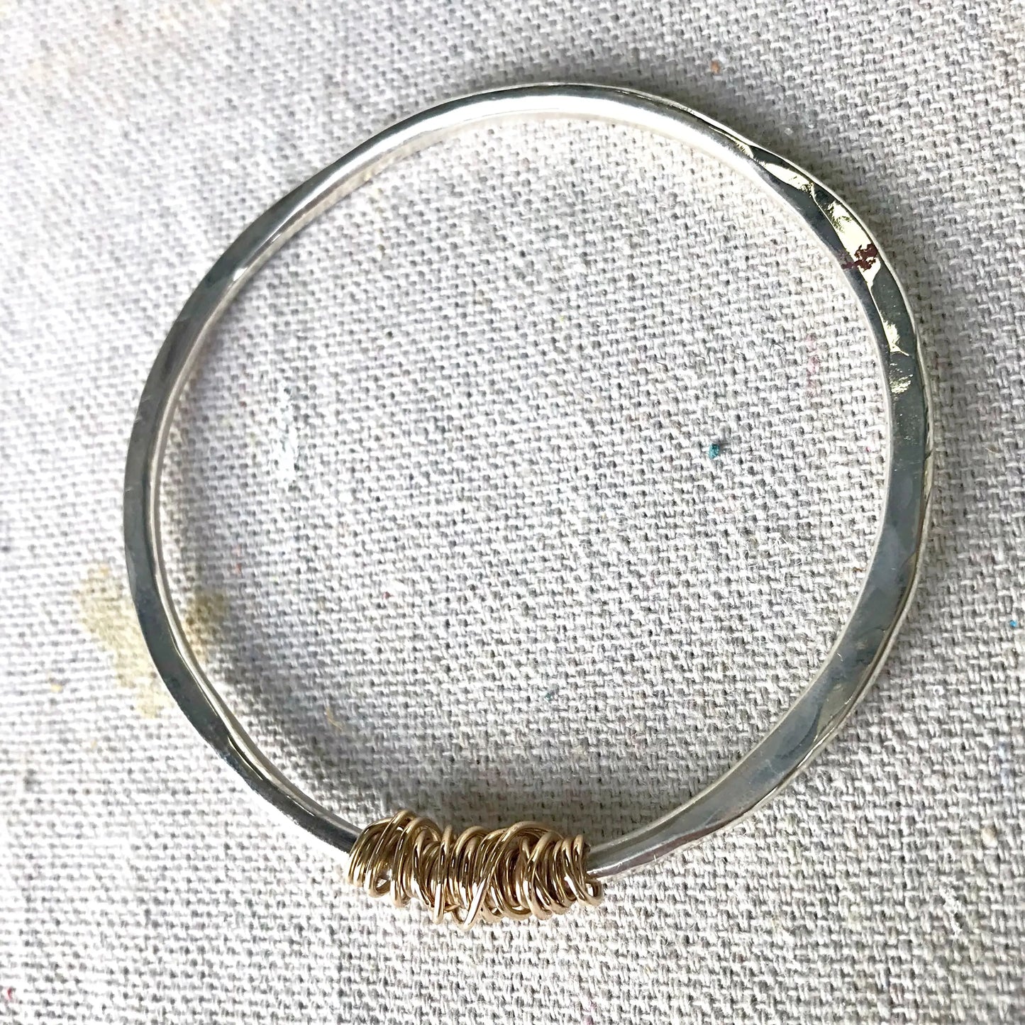 Twisted Betty Bangle Fine Silver
