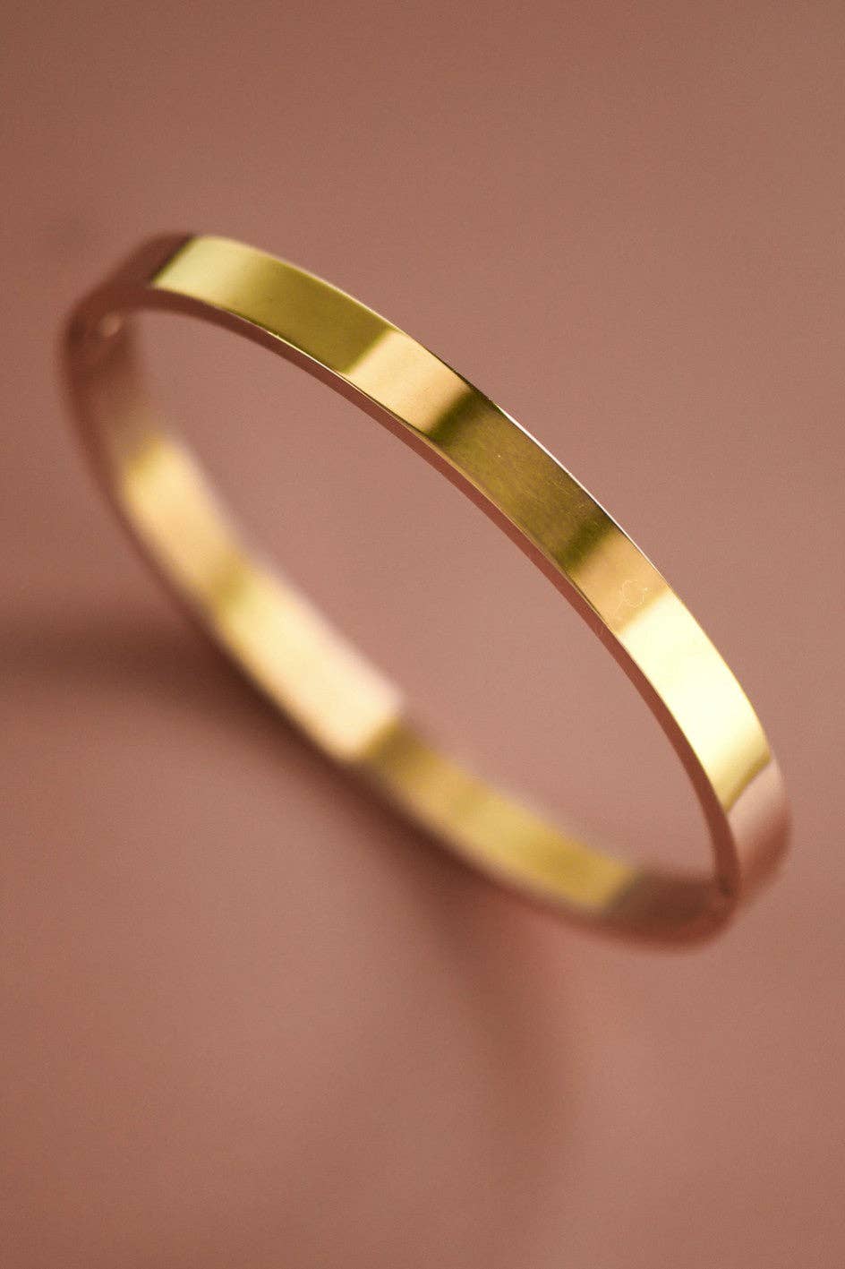 18K Gold Plated Waterproof Stainless Steel Bangle - 7085: S0OX3T7085 Gold