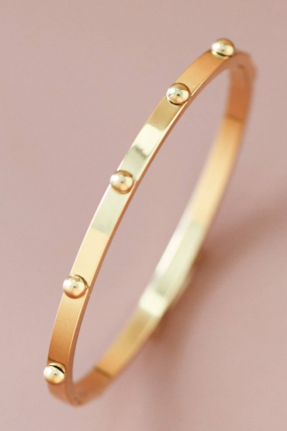 18K Gold PVD Plated Waterproof Stainless Steel Bangle - 7438: S0OX3T7438