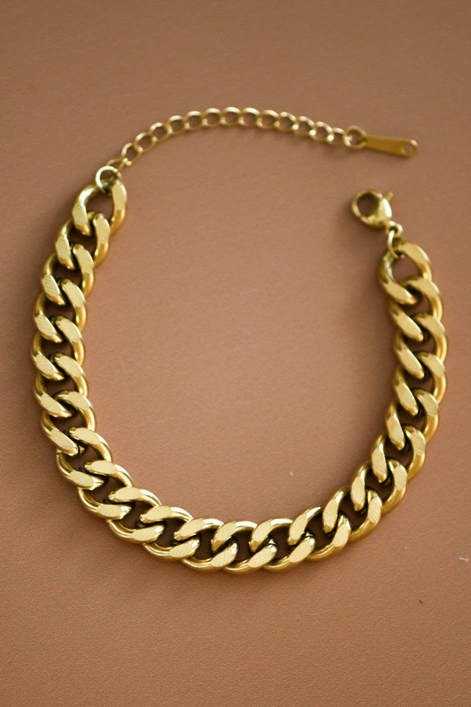 18K Gold Plated Waterproof Stainless Steel Chain Bracelet - 7437: S0OX3T7437