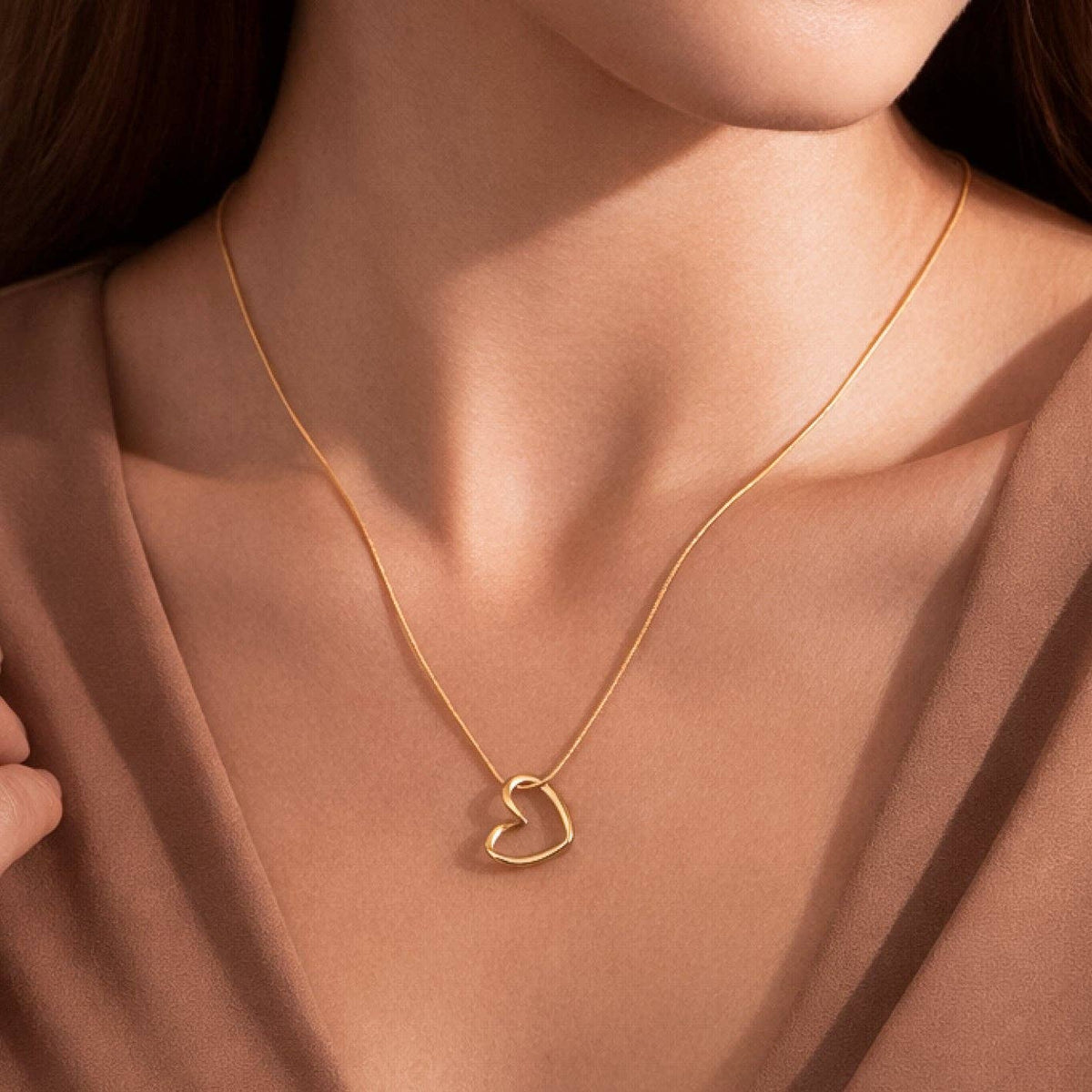18K Gold Plated Waterproof Stainless Steel Chain Necklace - 7767: S0OX3T7767