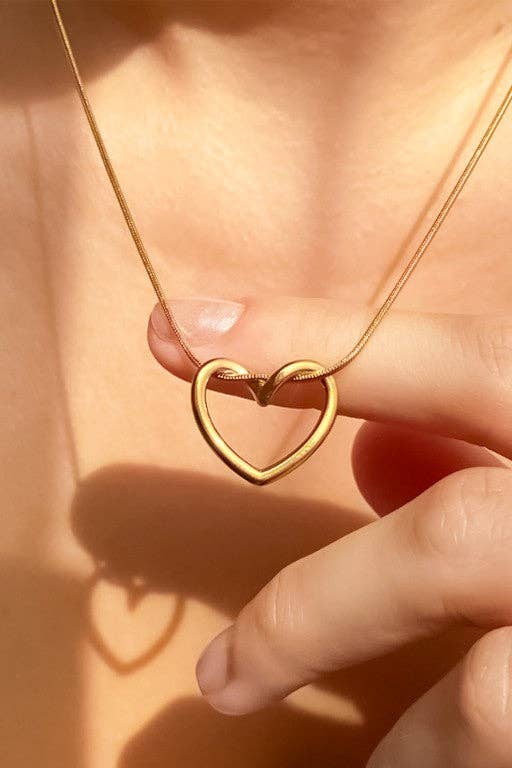 18K Gold Plated Waterproof Stainless Steel Chain Necklace - 7767: S0OX3T7767