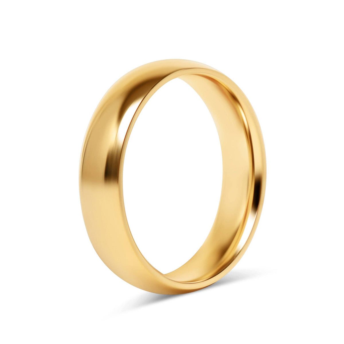Stainless Steel Blank Gold Ring: 8 / 3mm