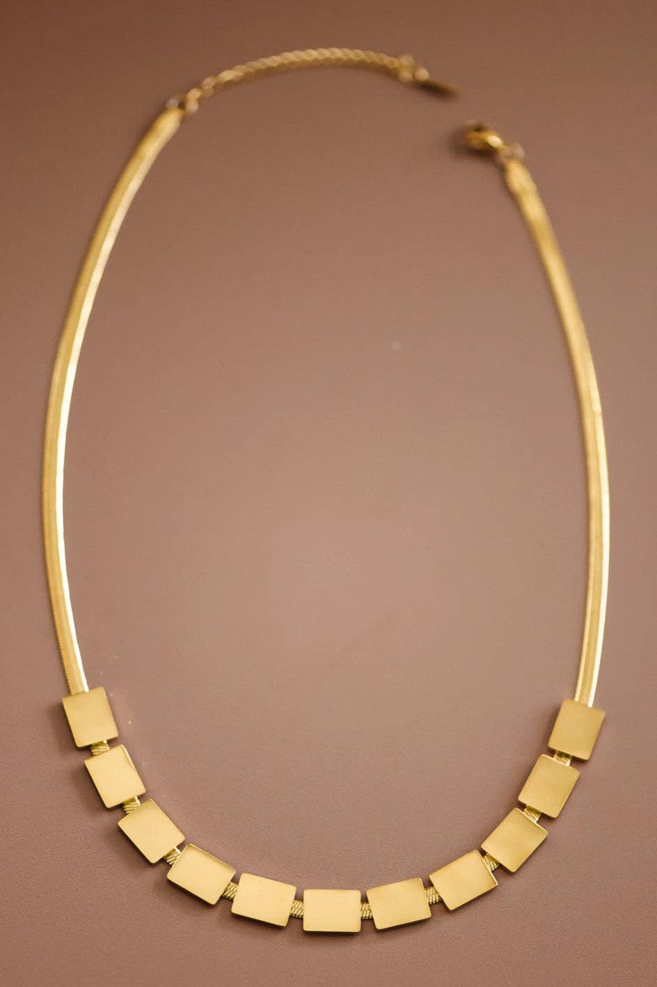 18K Gold PVD Plated Waterproof Stainless Steel Chain Necklace - 7498: S0OX3T7498