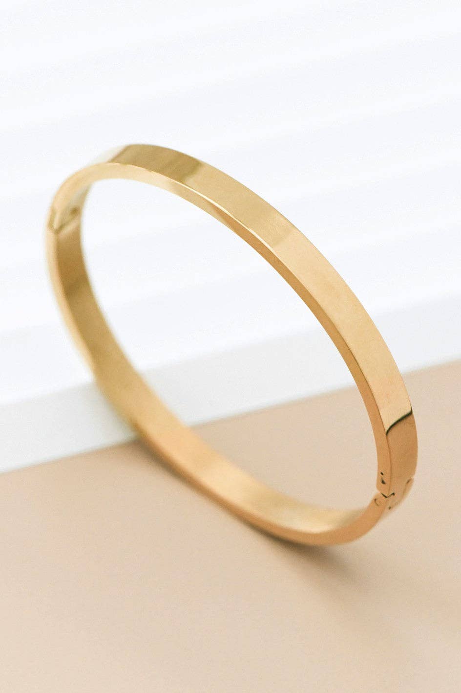 18K Gold Plated Waterproof Stainless Steel Bangle - 7085: S0OX3T7085 Gold
