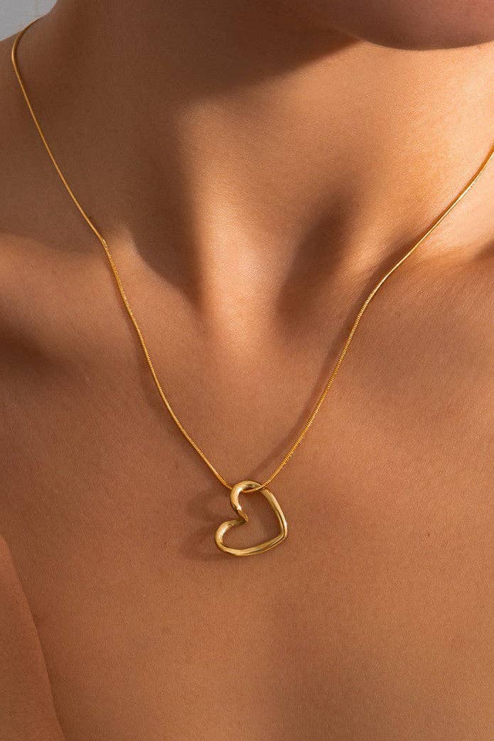 18K Gold Plated Waterproof Stainless Steel Chain Necklace - 7767: S0OX3T7767