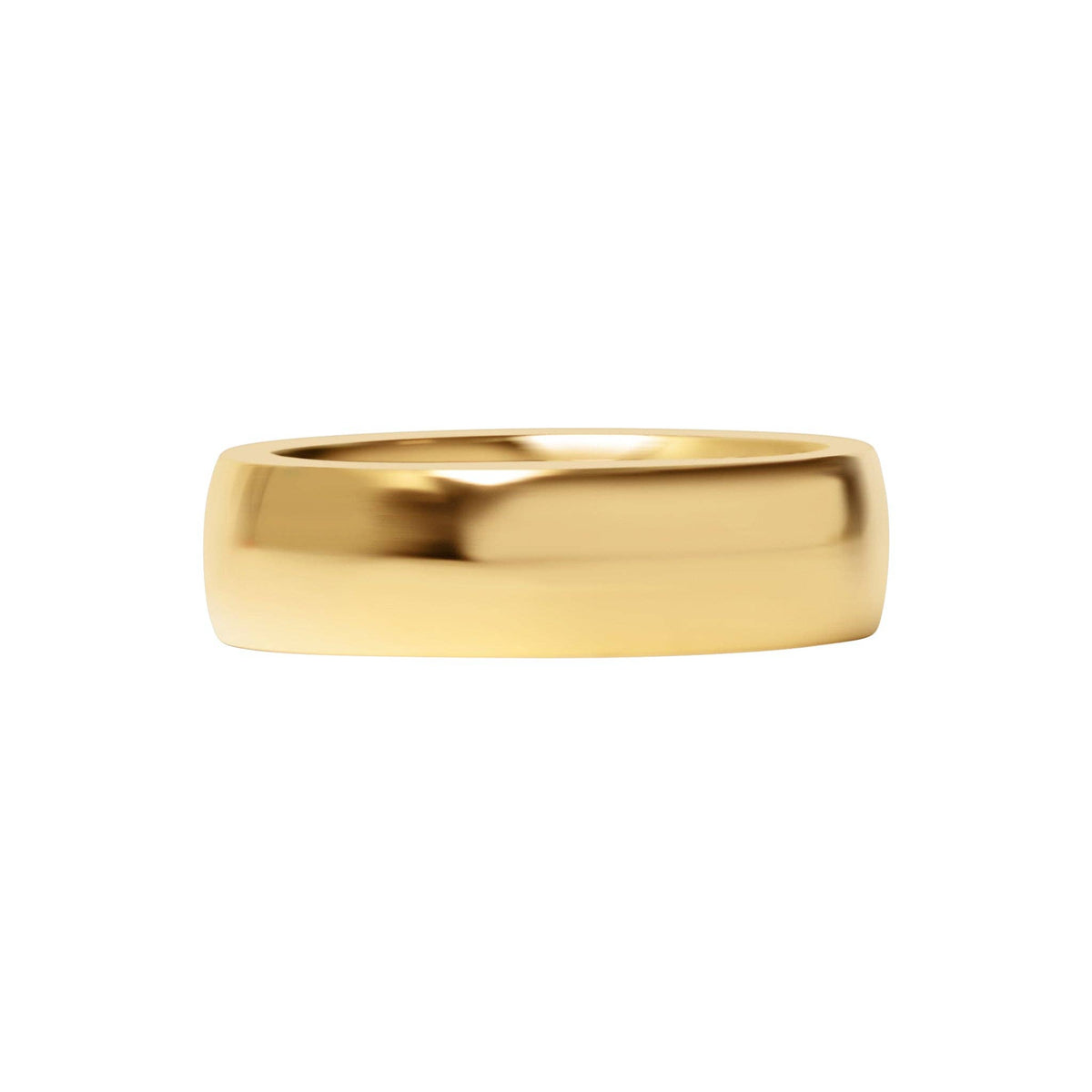 Stainless Steel Blank Gold Ring: 8 / 3mm