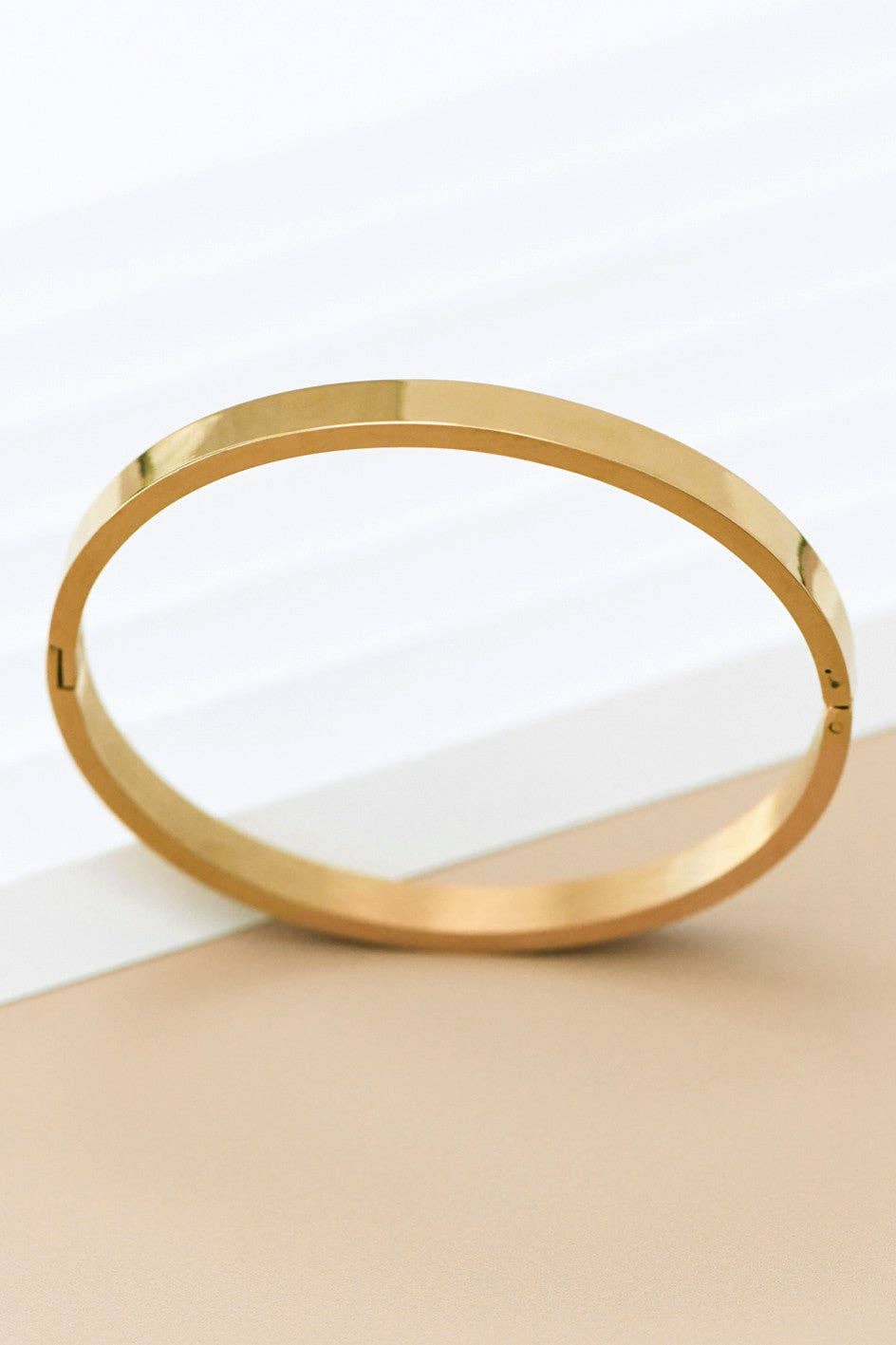 18K Gold Plated Waterproof Stainless Steel Bangle - 7085: S0OX3T7085 Gold