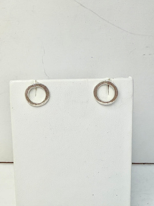 Lunar Halo Stud Earrings