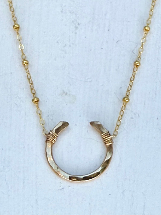 Giddy Up Horseshoe Necklace