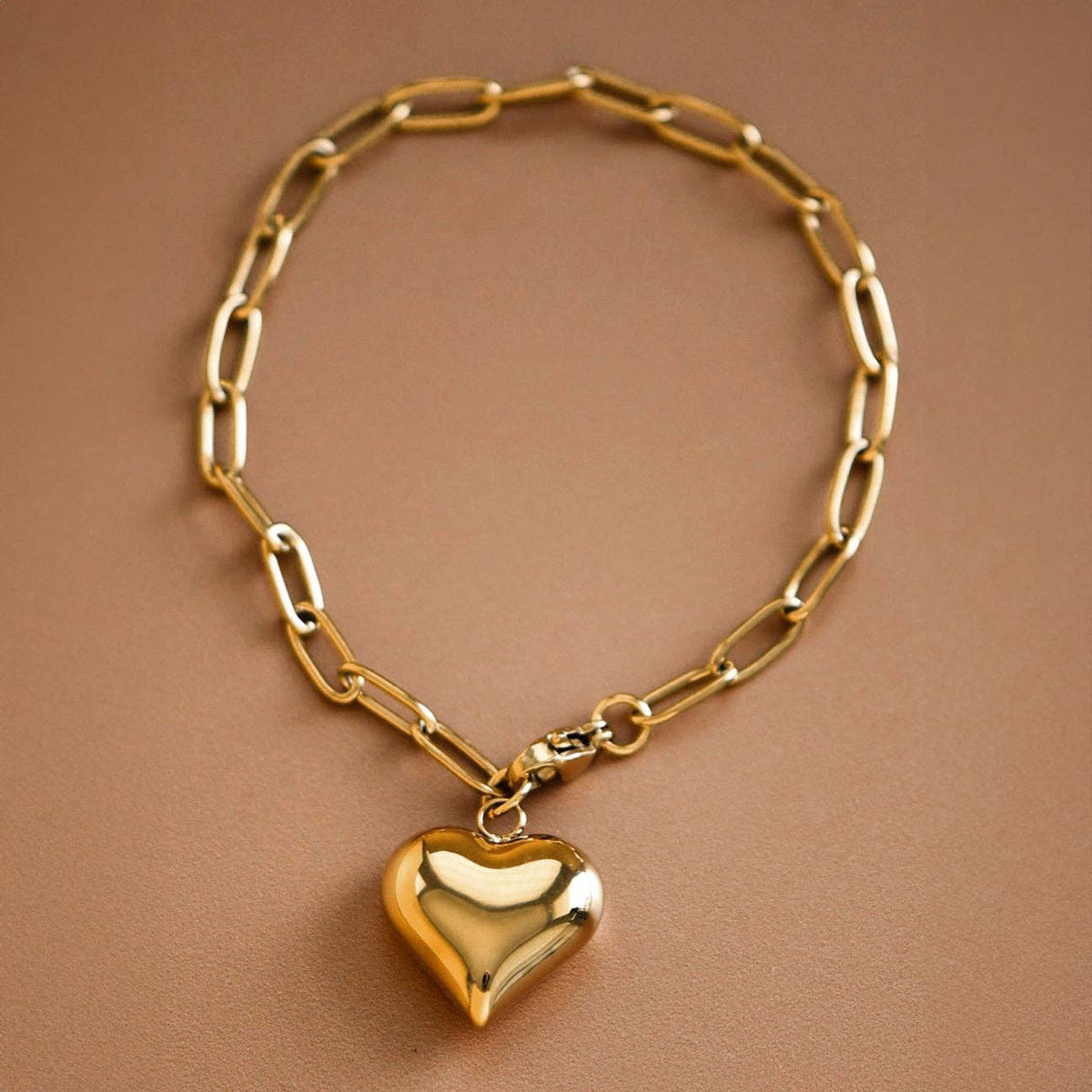 18K Gold PVD Plated Waterproof Stainless Steel Chain Bracelet - 7065: S0OX3T7065