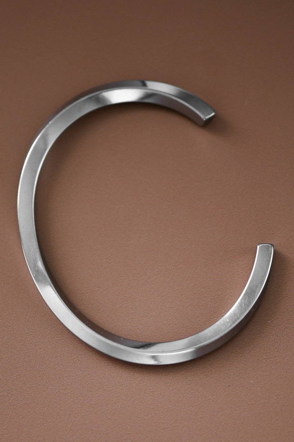 Tarnish-Resistant Waterproof Stainless Steel Cuff - 7206: S0OX3T7206 Silver