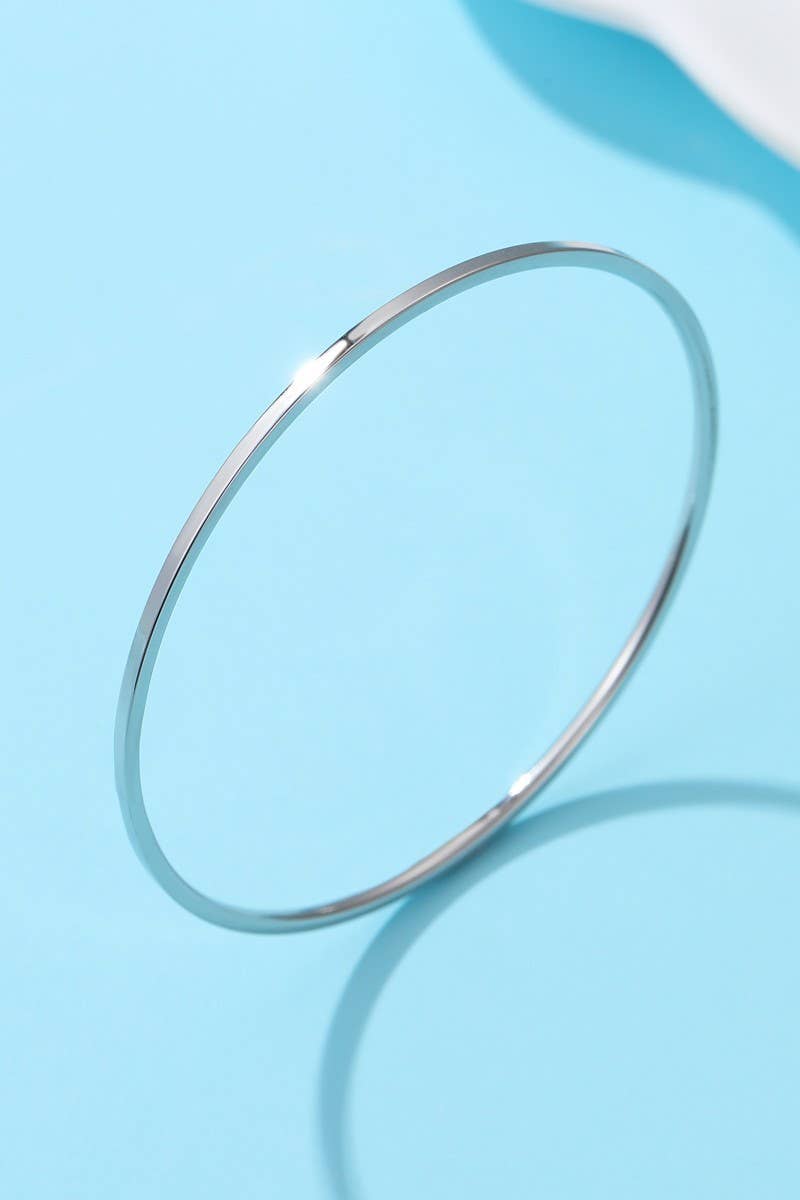 18K NON-TARNISH WATERPROOF STAINLESS STEEL BANGLE |40B5237: B GOLD