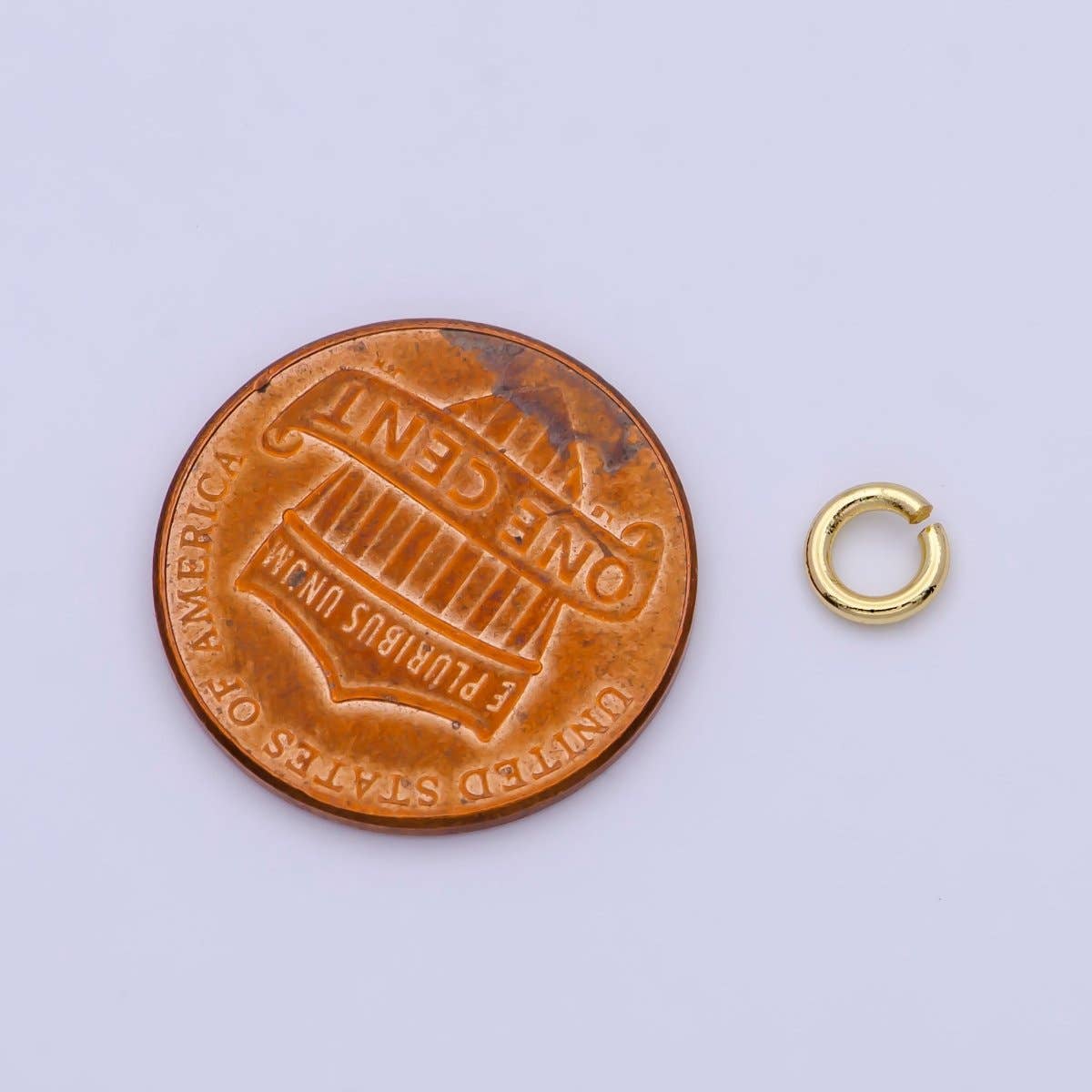 24K Gold Filled 5mm, 6mm, 7mm, 8mm (18 Gauge) Jump Ring Jewelry Making Supply | SP-1560 ~ SP1563-15: 6mm