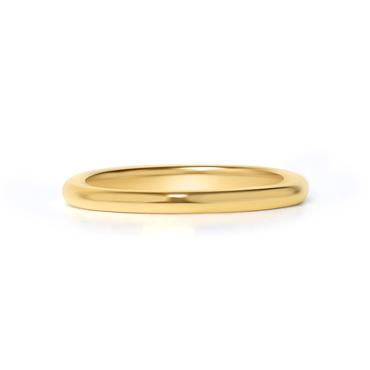 Stainless Steel Blank Gold Ring: 8 / 3mm