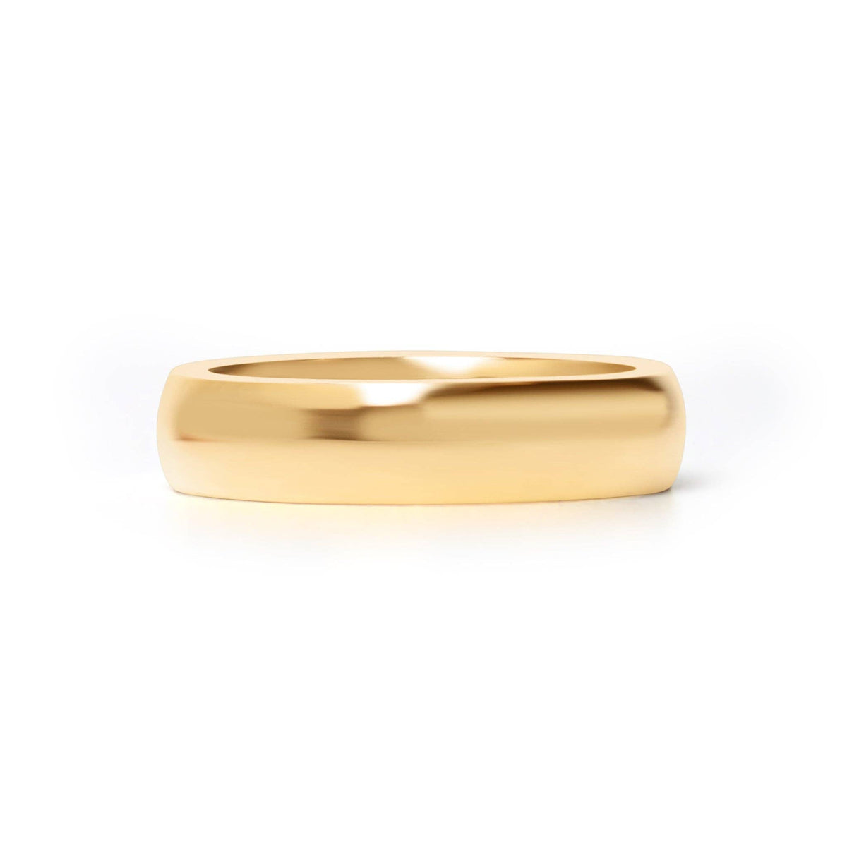 Stainless Steel Blank Gold Ring: 8 / 3mm