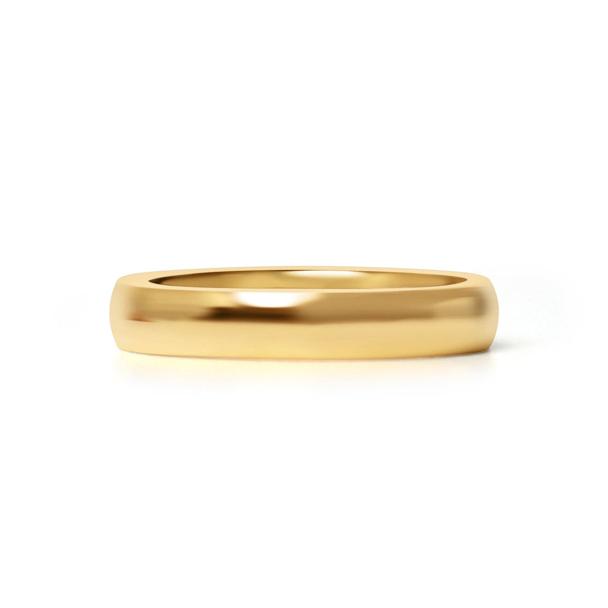 Stainless Steel Blank Gold Ring: 9 / 5mm