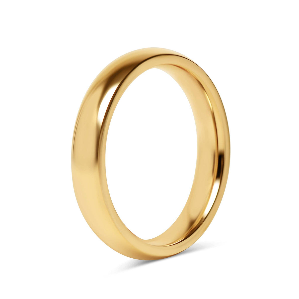 Stainless Steel Blank Gold Ring: 8 / 3mm
