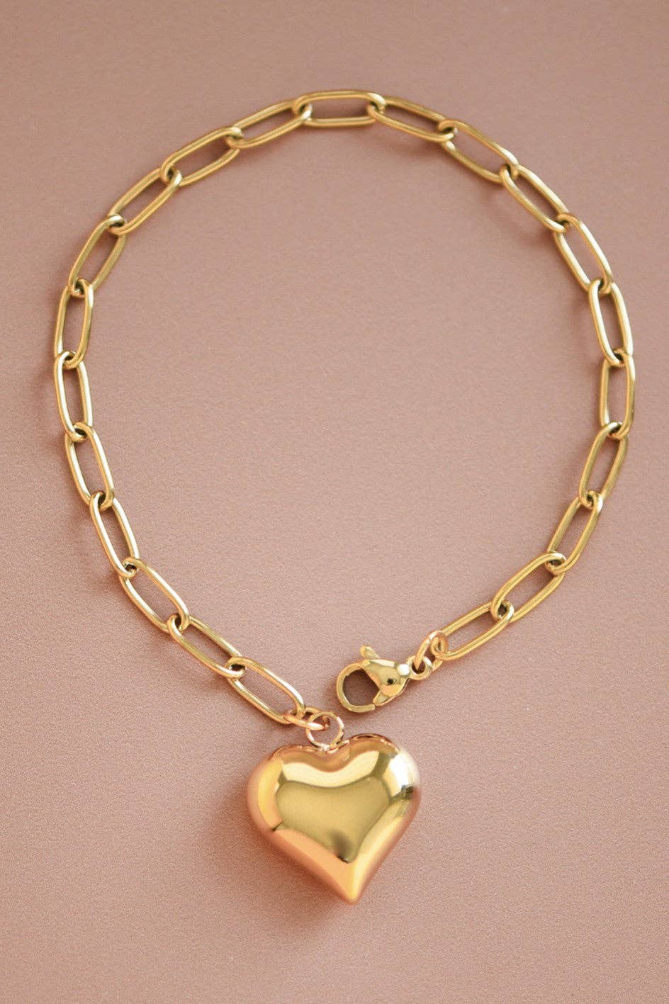 18K Gold PVD Plated Waterproof Stainless Steel Chain Bracelet - 7065: S0OX3T7065