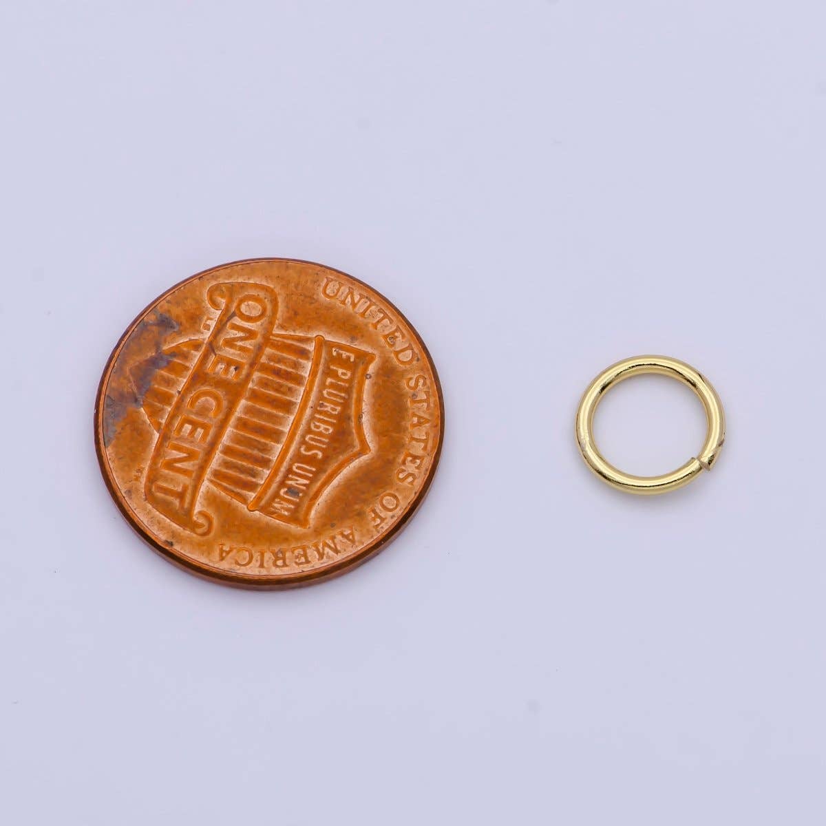 24K Gold Filled 5mm, 6mm, 7mm, 8mm (18 Gauge) Jump Ring Jewelry Making Supply | SP-1560 ~ SP1563-15: 6mm