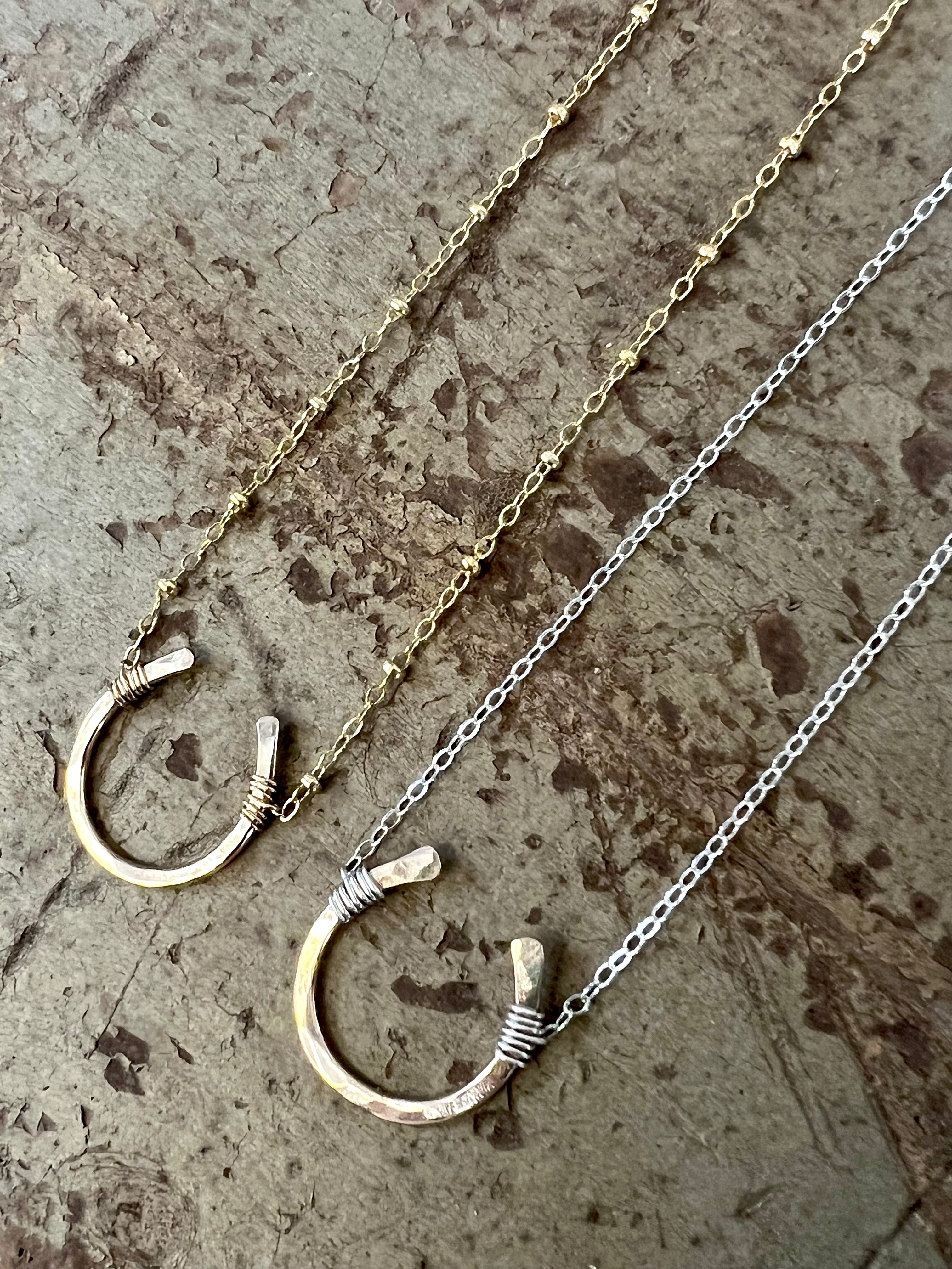 Giddy Up Horseshoe Necklace