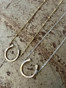 Giddy Up Horseshoe Necklace