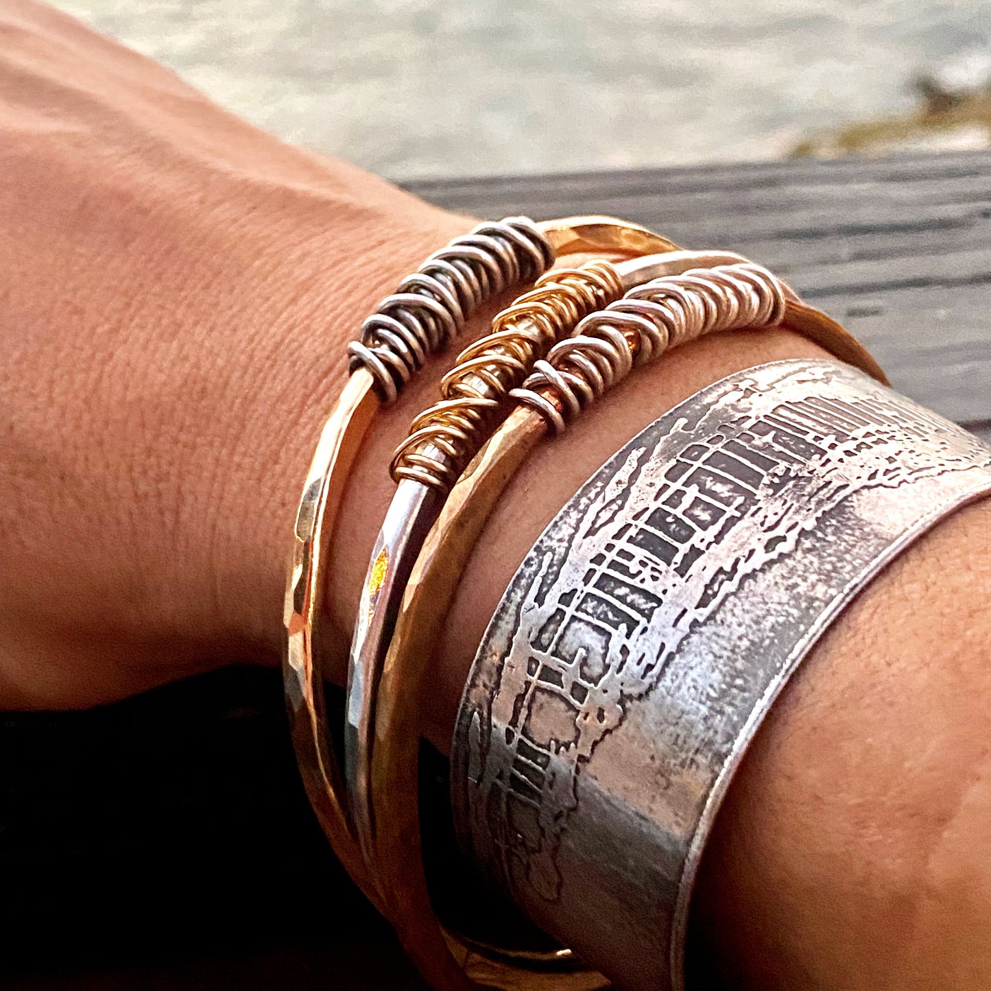 Twisted Betty Gold Bangle